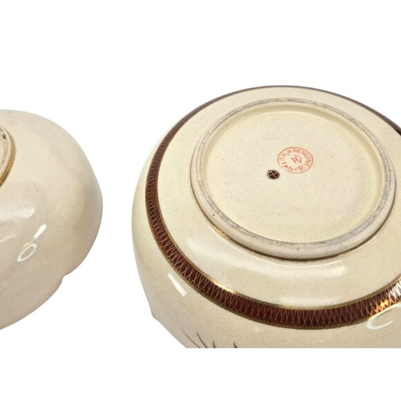 Vintage Japanese Hand-Painted Ceramic Bowls With Floral Landscape Designs je189 - Picture 16 of 16